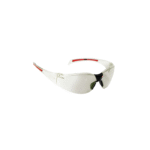JSP Stealth™ 8000 Safety Specs - Indoor / Outdoor Anti-scratch Lenses - Clear / Red Frames
