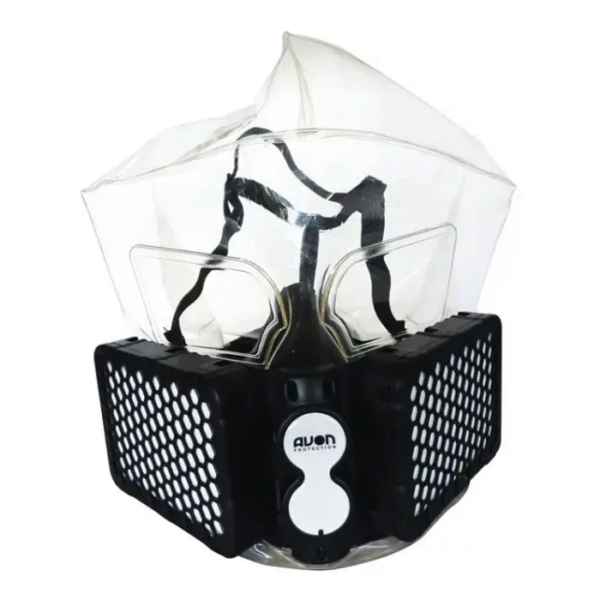 AVON-NH15-CBRN-Escape-Hood-with-Belt-Mount-Clear-with-High-Visibility-Carrier-Starlink.