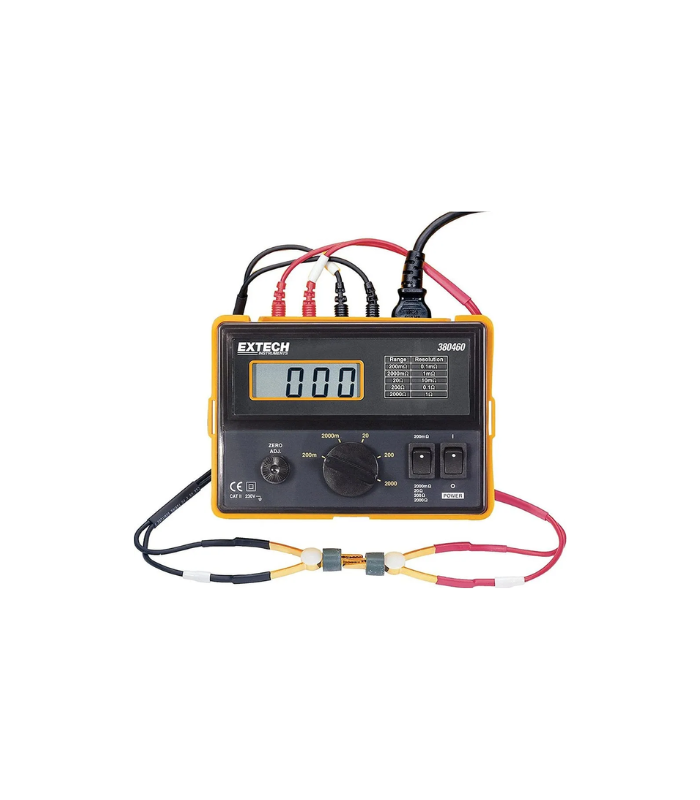 EXTECH Precision Milliohm Meter, 220 VAC
