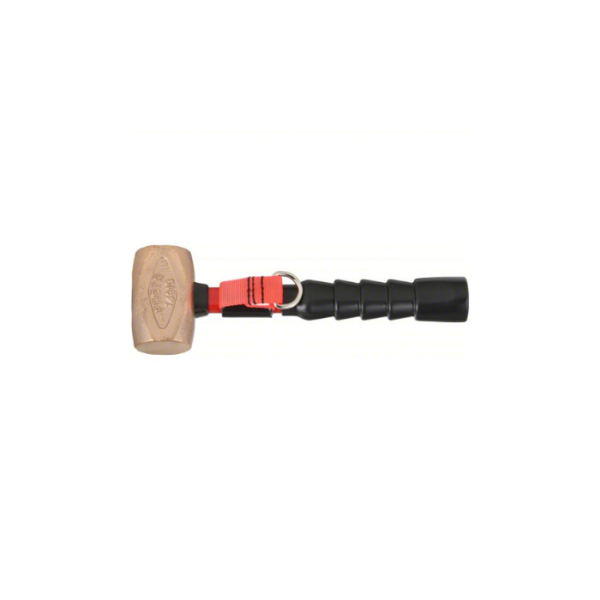 roto Non-Sparking Engineering Hammer, Fiberglass Handle, 2 1/2 lb Head Weight, 1 3/4 inch Dia, 14 inch Overall Length
