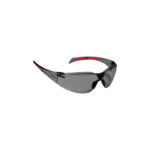 JSP Stealth™ 8000 Safety Specs - Smoke Anti-scratch Lenses - Black / Red Frames