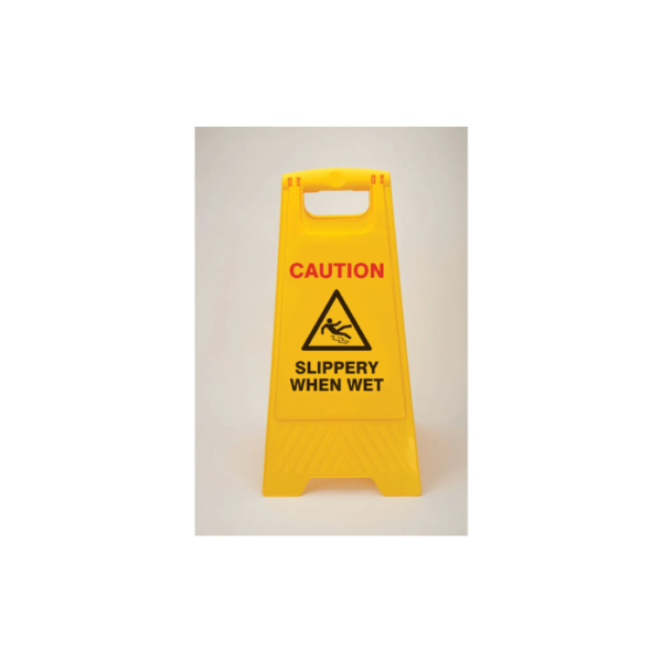 Brady Heavy Duty Floor Stand Wet Floor Caution Slippery Sign