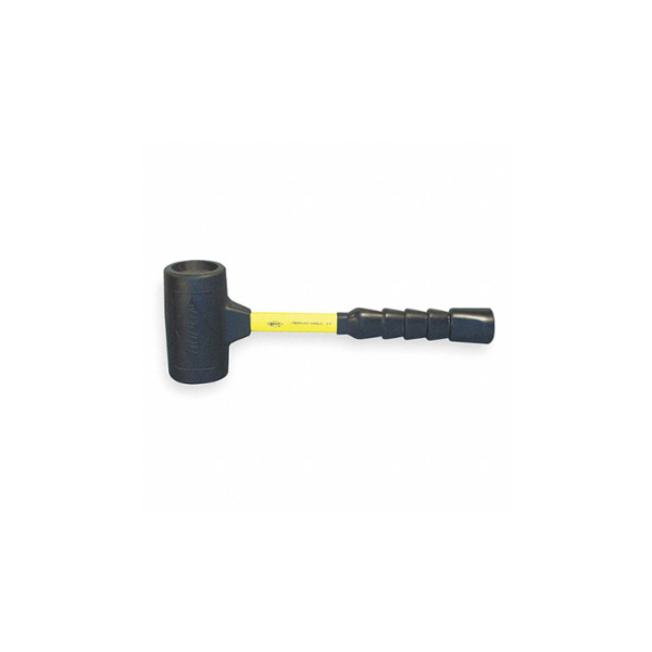 Dead Blow Hammer, 4 lb Head Weight, Fiberglass with Nonslip Grip Handle Material