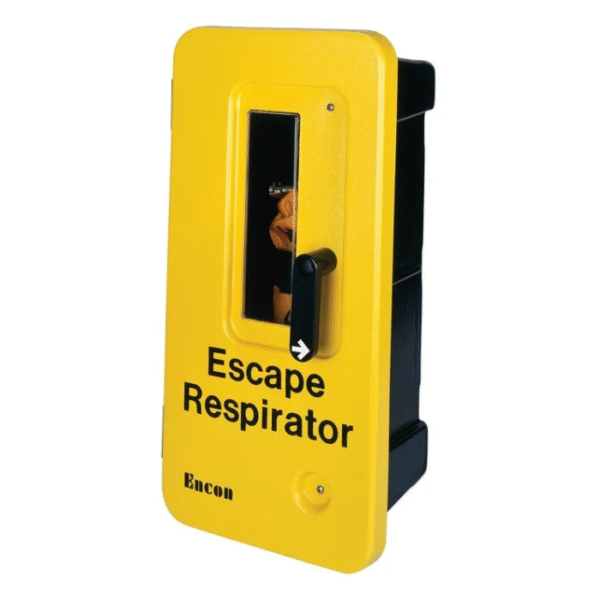 ENCON-Single-Unit-Wall-Mount-Escape-Respirator-Cabinet-Yellow-Starlink