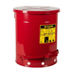 JUSTRITE-14-Gallon-Oily-Waste-Can-Hands-Free-Self-Closing-Cover-Red-Starlink