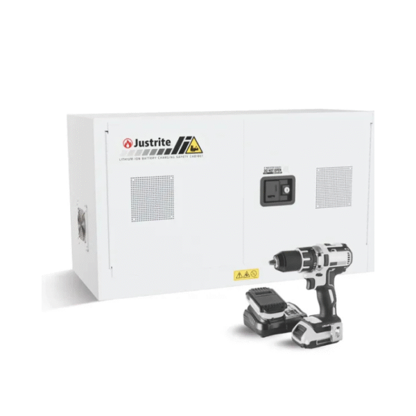 Justrite-Lithium-Cabinet-23-LC-Lithium-ion-Cabinet-JCB-023-UK-Plug-1092-x-457-x-610mm-Capacity-64-L-FM-APPROVED-Starlink