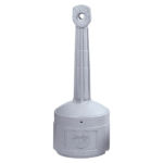 Justrite-Original-Smoker-Cease-Fire®-Outdoor-Ashtray-4-Gallon-Polyethylene-Pewter-Gray-Cigarette-Receptacles-Starlink
