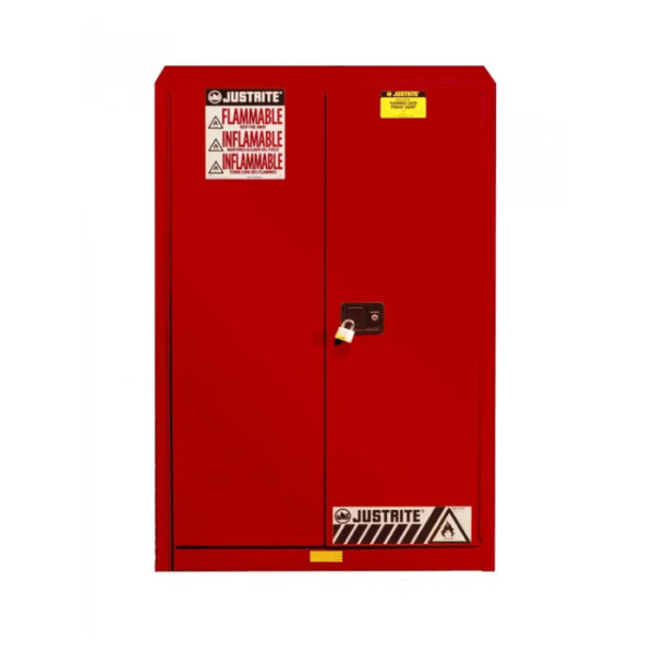 Justrite-Sure-Grip®-EX-Flammable-Safety-Cabinet-45-Gallon-2-Manual-Close-Doors-Red-Starlink