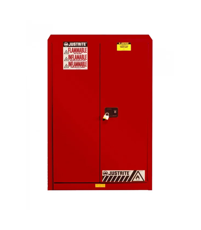 Justrite-Sure-Grip®-EX-Flammable-Safety-Cabinet-45-Gallon-2-Manual-Close-Doors-Red-Starlink