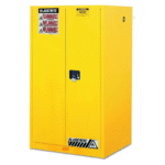 Justrite-Sure-Grip®-EX-Flammable-Safety-Cabinet-60-gallon-2-manual-close-doors-Yellow-Starlink.