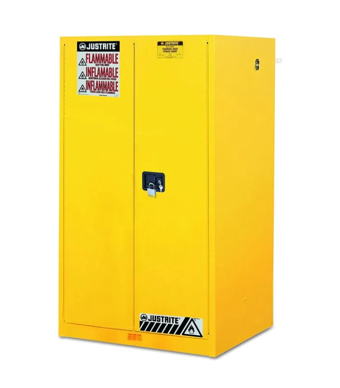 Justrite-Sure-Grip®-EX-Flammable-Safety-Cabinet-90-gallon-2-self-close-doors-Yellow-Starlink