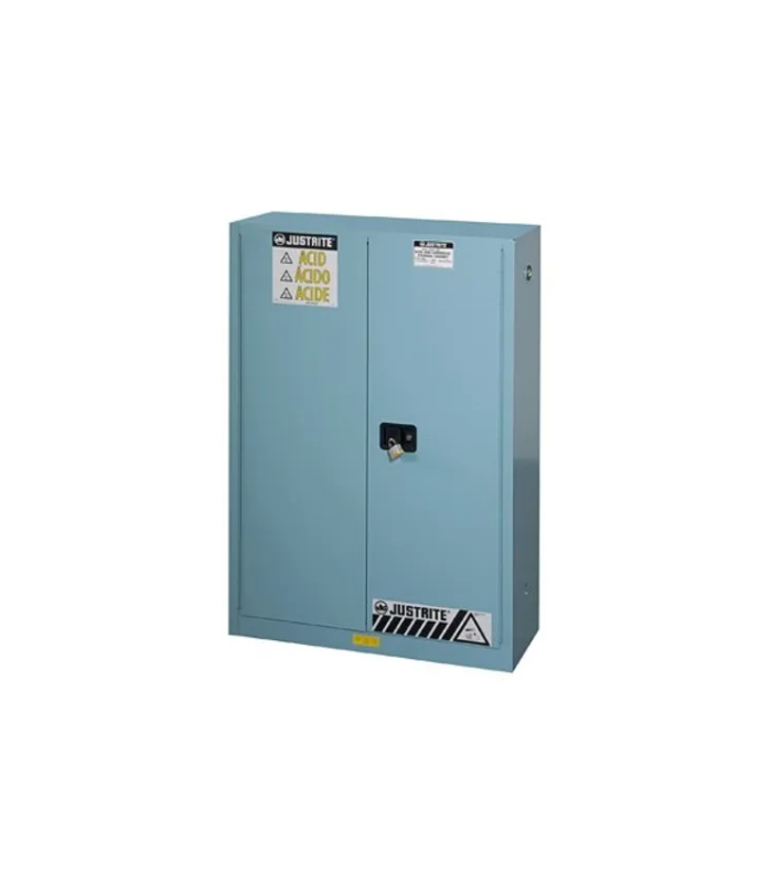 Sure-Grip®-EX-Corrosives-Acid-Steel-Safety-Cabinet-45-Gallon-2-Manual-Close-Doors-Blue-Starlink.