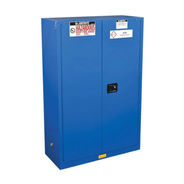 Sure-Grip®-EX-Hazardous-Material-Steel-Safety-Cabinet-45-Gallon-2-Self-Close-Doors-Royal-Blue-Starlink