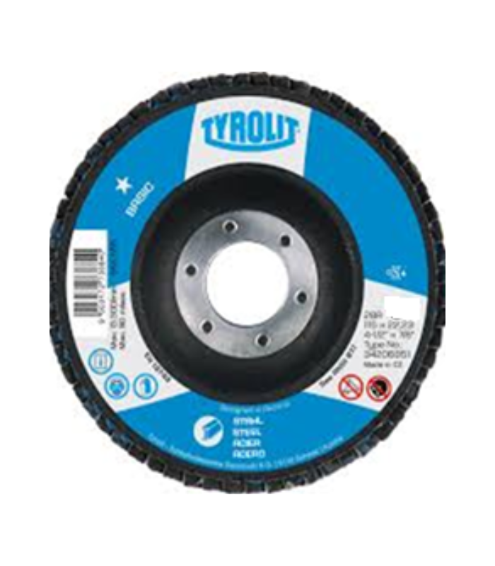 Tyrolit-BASIC-Metal-Sanding-Disc-4.5Inch-115-X-22.23-mm-Grade-A40-Starlink.