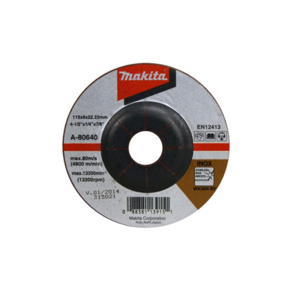 Makita Accessories, Depressed Center Grinding Wheel (A-series)