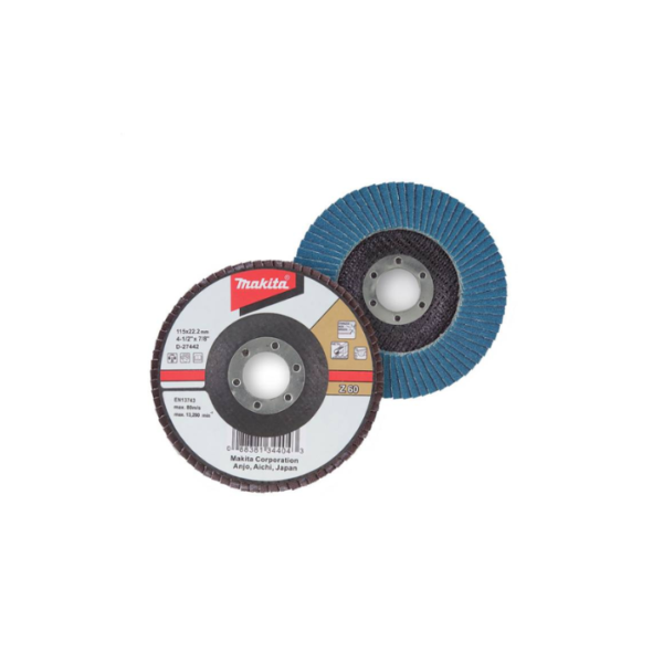 Makita Flap Disc , 115 mm 4-1/2- Inch, (Grit Z 80)