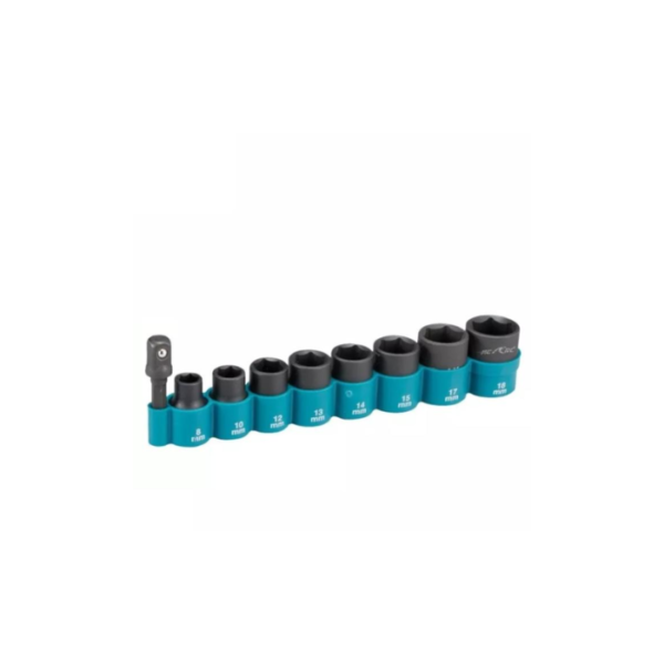 Makita Accessories, Impact Socket with Socket Adapter Set,9pcs