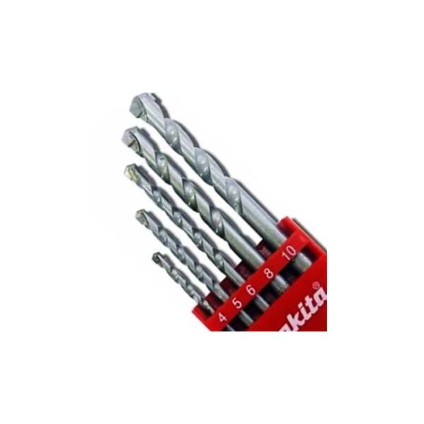 Makita Accessories, Straight shank Masonry drill bit (5 pcs/ set )