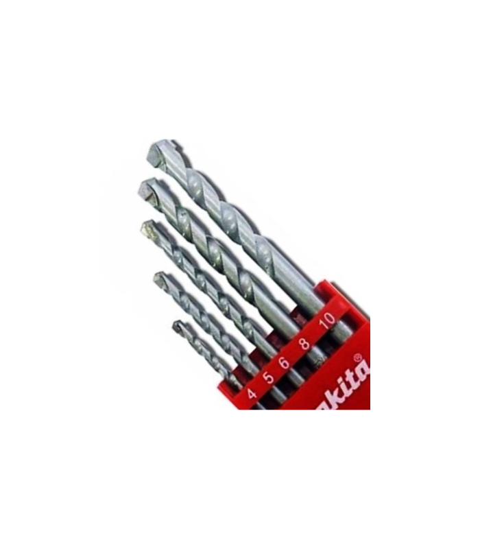Untitled design - 2026-01-08T153726.767 Makita Accessories, Straight shank Masonry drill bit (5 pcs/ set )