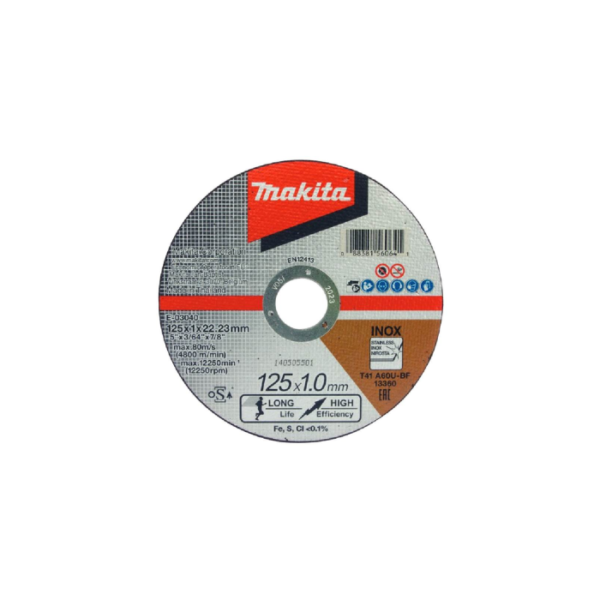 Makita Cutting disc For Stainless steel, Aluminium & Copper, for angle grinder 5 inch E-03040