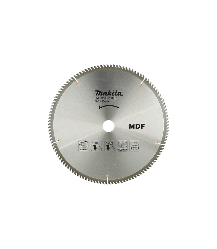 Untitled design - 2026-01-22T152159.863 Makita MDF Cutting Saw Blade, Size 305 X 30 X 3.2mm, 120 Tooth, Suitable for Slide Compound Saw and Miter Saw D-19087