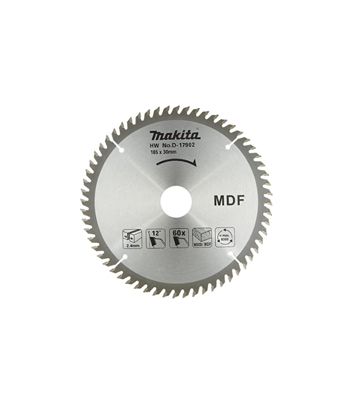 Untitled design - 2026-01-26T120832.831 Makita Circular Saw Blade, MDF Cutting, 185mm x 60T D-17902