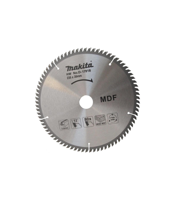 Makita Accessories, Specialized for Cutting (MDF) Medium Density Fiber board 235mm D-17918