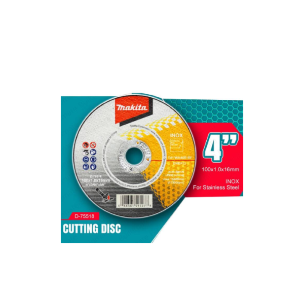 Makita Thin Cut-off Wheels, 100 X 1.0 X 16 mm, Grit (WA46R) D-75518