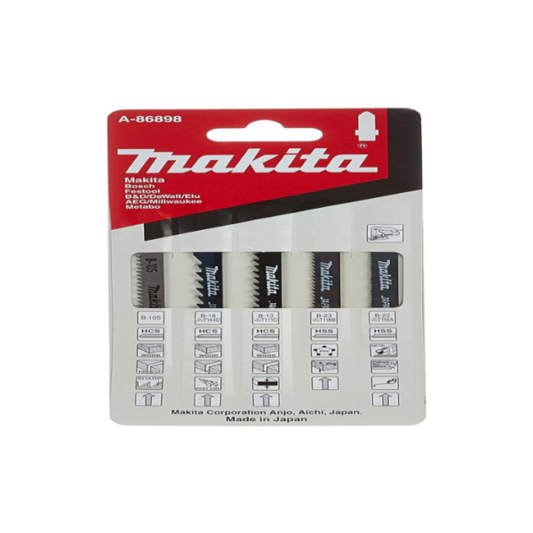 Makita Accessories, Jig Saw Blade assortment A-86898