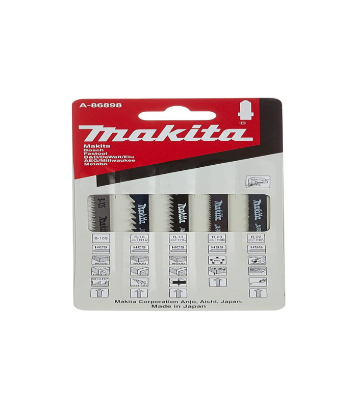 Makita Accessories, Jig Saw Blade assortment A-86898