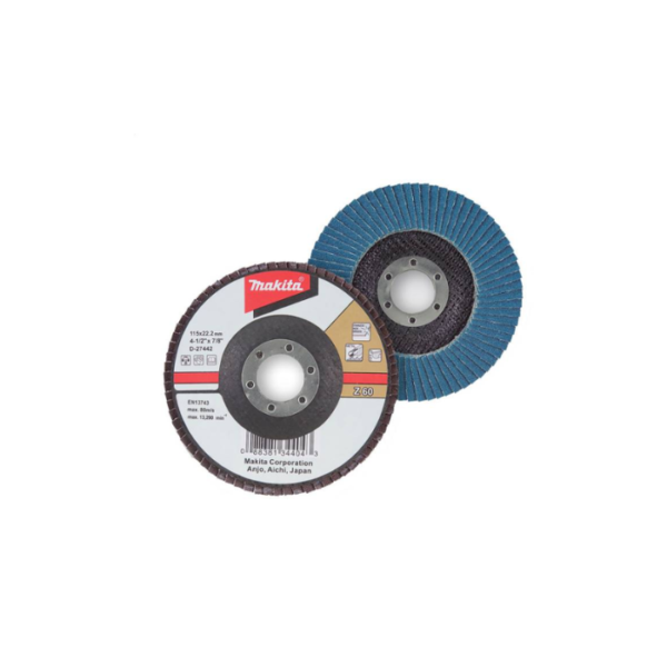 Makita Flap Disc , 115 mm 4-1/2- Inch, (Grit Z 80) D-27458