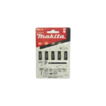 Makita Jig Saw Blade, For Wood & Plastic, Cutting Length 62mm,9 Tooth, 5 Pcs A-85874