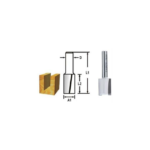 Makita Accessories, Router Bits, Straight Bit(2 Flute), 10X51X8mm D-47531
