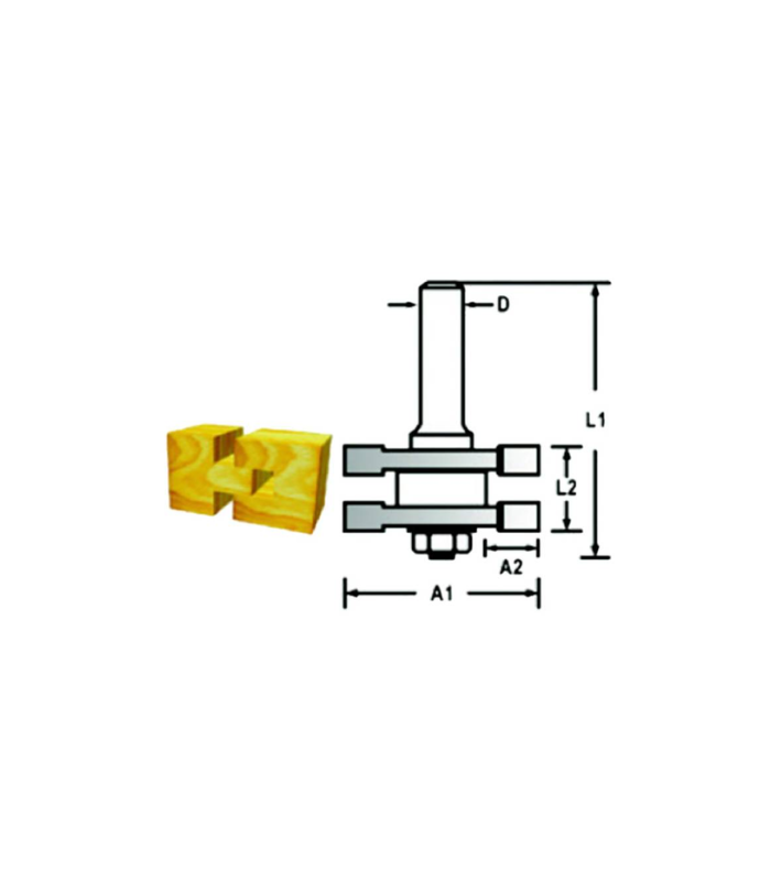 5F35B7B0-4A04-4939-99B9-DFF1DED9E630 Makita Router Bit - Reversible Glue Joint Bit, 41.3X76.2 X12mm D-48929