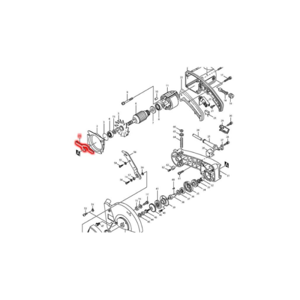 Makita Spindle Lock For 2400B, LS1020, LS1400, LS1440, LS1510 163100-8