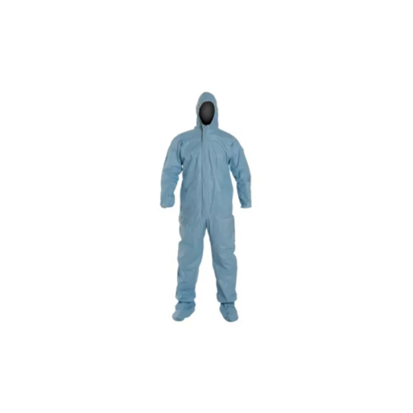 DuPont™-ProShield®-6-SFR-BU-Coverall-w-Std.-Hood-Elastic-Wrists-Attached-socks-Serged-Seams-Large.