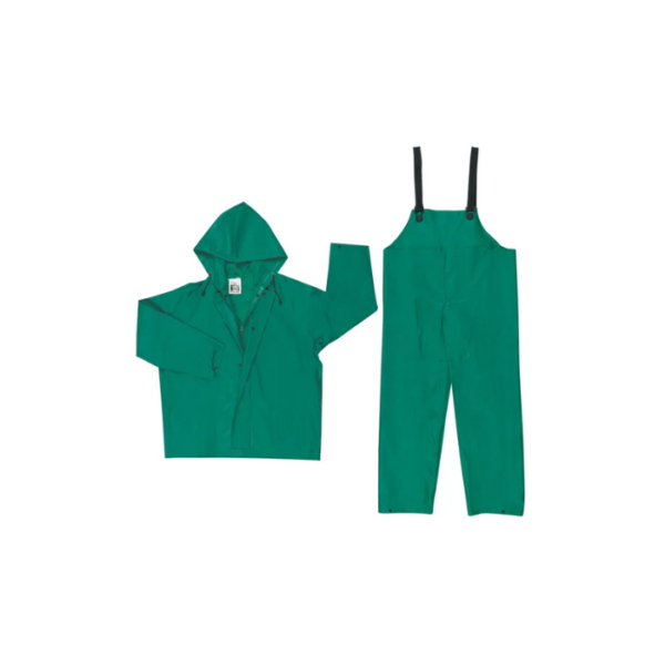 MCR-Safety-Dominator-Green-.42mm-2pc.-PVC-Suit-Jacket-with-Zipper-Front-and-Bib-Pants