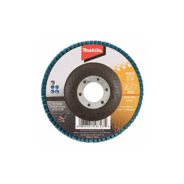 Makita-Flap-Disc-Flat-Type-115×22.23mm-GRIT-Z60