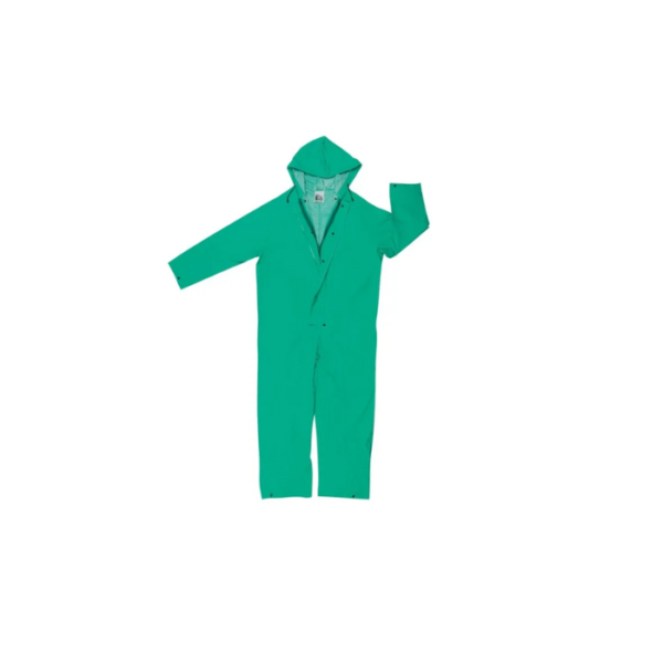 Reusable-Coverall-Splash-resistance-PVC-Polyester-Green.