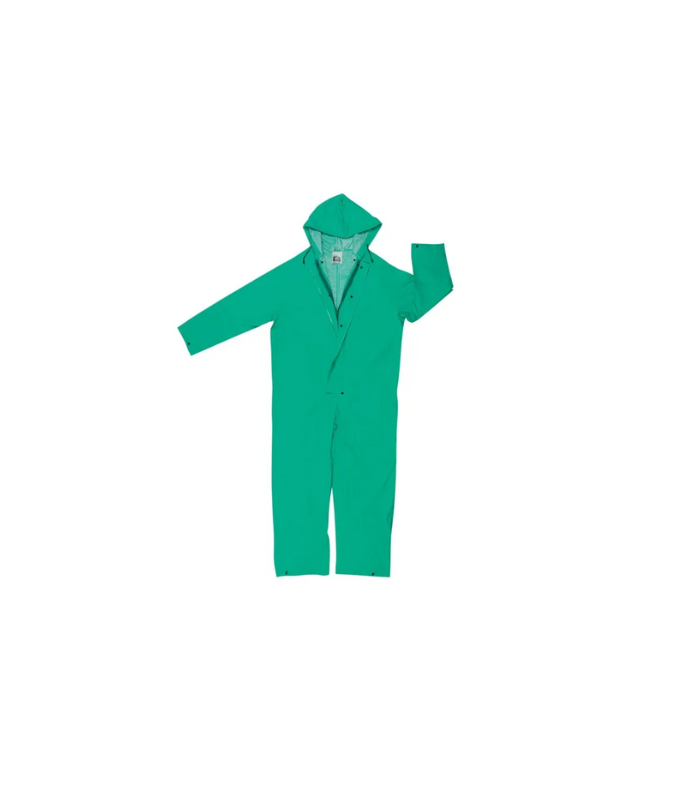 Reusable-Coverall-Splash-resistance-PVC-Polyester-Green.
